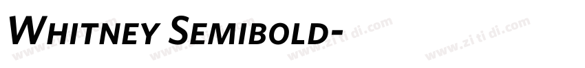 Whitney Semibold字体转换